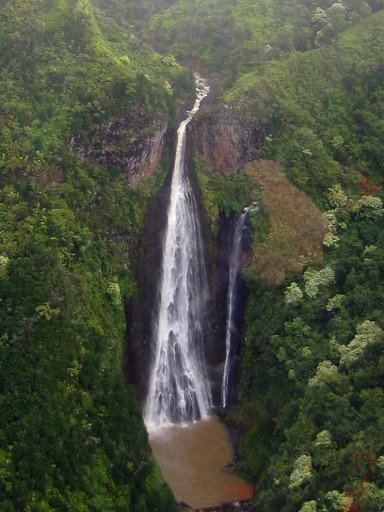 Manawaiopuna Falls (the Jurassic Park waterfall)