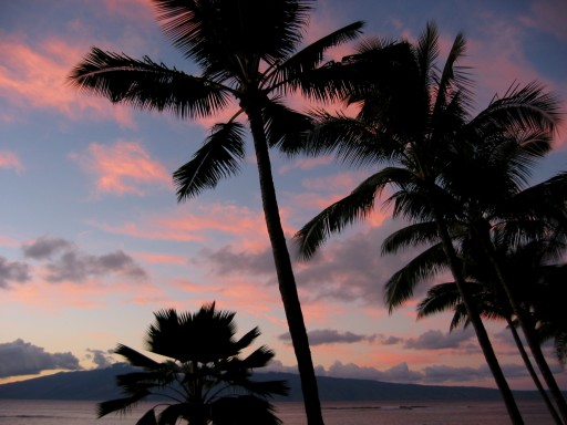Sunset from Kahana Beach