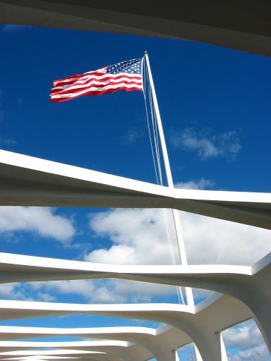 Flag on USS Arizona