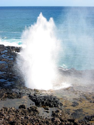 Spouting Horn (a blow hole near Poipu)