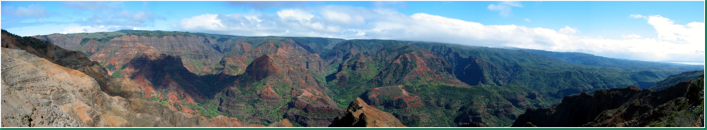 Panorama of Waimea Canyon on Kauai