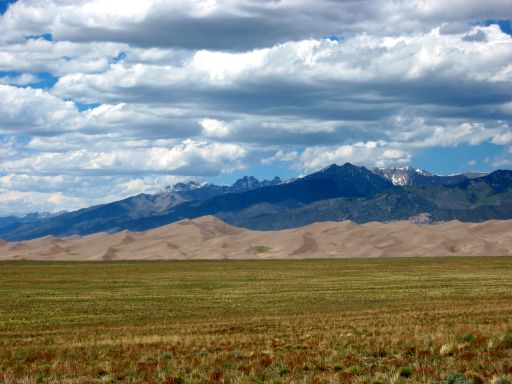Sand Dunes rising above the plains