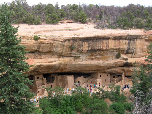 Spruce Tree House from the trail