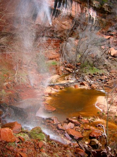 Falls into Lower Emerald Pool