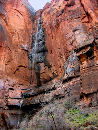 Waterfall Downstream from The Narrows